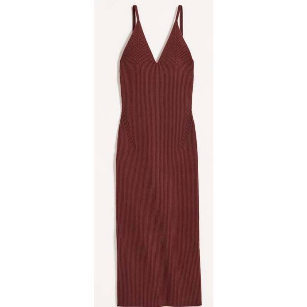 BILLY REID TRANSFER RIB CAMI DRESS in Plum NWT Size XS